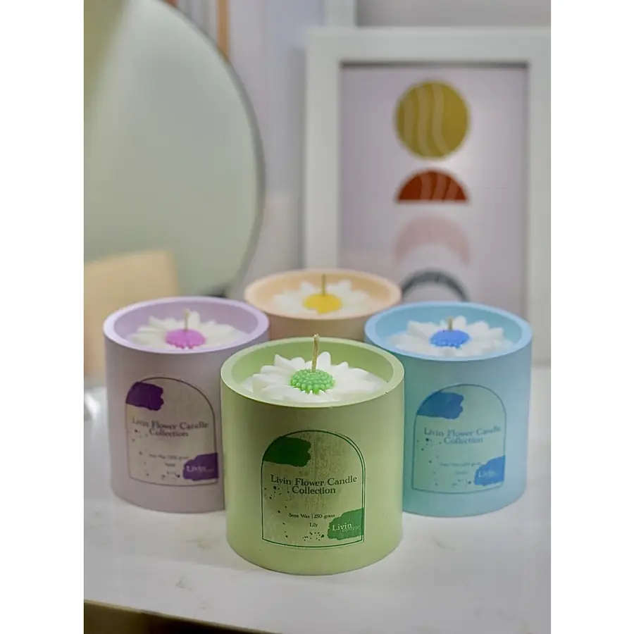 4 Livin Flower Candle Collection